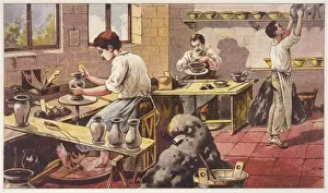 Potter At Work Imprime: Potters at Work C19