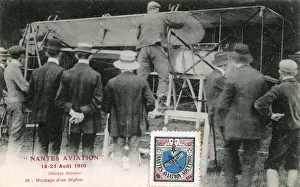 Vintage Biplane Aircraft Imprime: Preparing for Flight
