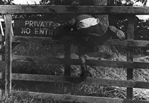 Funny Childhood Moments Imprime: Private No Entry