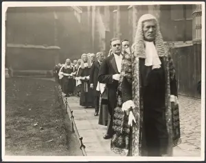 Westminster Abbey Procession Imprime: Procession of Judges