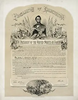 Historical Prints Online Imprime: Proclamation of emancipation