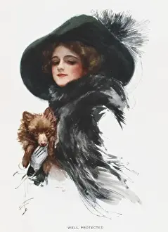Elegant Female Portraits Imprime: WELL PROTECTED