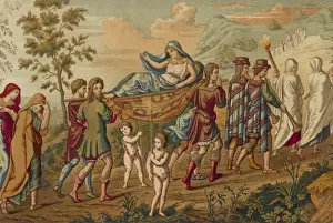 Classical Mythological Art Imprime: Psyche in Procession