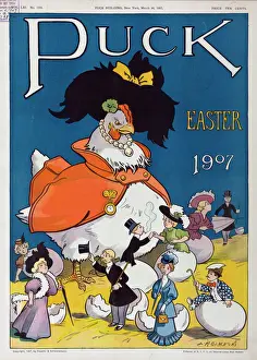 Puck Magazine Illustrations Online Imprime: Puck Easter 1907