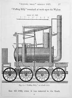 Steam Powered Locomotives Imprime: Puffing Billy