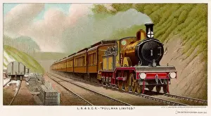 Vintage Train Image Imprime: Pullman Limited Express