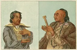 Vintage Native American Prints Imprime: Racial / Kickapoo C1830