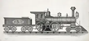 Railway Locomotive Imprime: Railroad engine