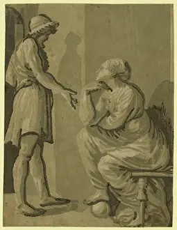 Chiaroscuro Art Imprime: Raphael and his beloved