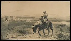 Impresiones de Los restos de un ejército. Imagen fotomecánica después de la condesa Elizabeth Thompson (más tarde Dama Butler). Asociada a La retirada desde Kabul, Guerra Afgana del primer tiempo (1838-1842) Imágenes Relacionadas Imprime: Los Restos de un Ejército