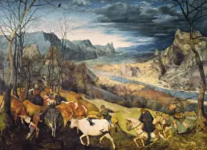 Pieter Bruegel El Viejo Imprime: El Regreso del Rebaño.