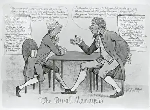 British Political Satire Imprime: The rival managers