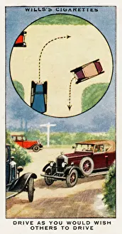 Vintage Transport History Imprime: Give and Take on Road