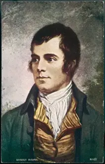 Impresiones de Poeta nacional escocés Robert Burns Retrato Robert Burns Imprime: El poeta Robert Burns / Tarjeta postales