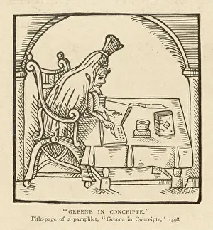 Famous Poets England Imprime: Robert Greene