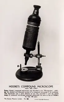 Compound Microscope History Imprime: Robert Hookes Microscope