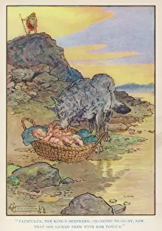 Ancient Roman Mythology Imprime: Romulus & Remus