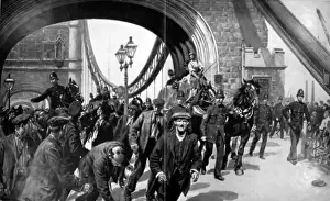 Tower Bridge History Imprime: Running the blockade