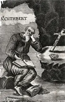 Early Christian Art Imprime: Saint Cuthbert