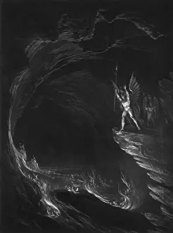 Fallen Angel Art Imprime: Satan in Hell