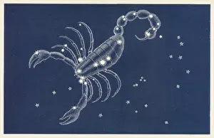 Ancient Greek Constellations Imprime: Scorpio