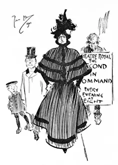 Victorian Social Commentary Imprime: The Second in Command - Mr and Mrs Binks