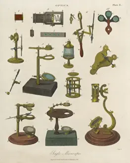 Historical Scientific Instruments Imprime: Selection of Microscopes