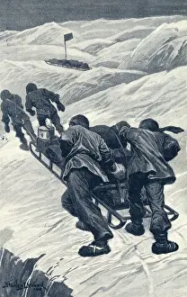 Shackleton Expedition Imprime: Shackleton / Sledging / 1908