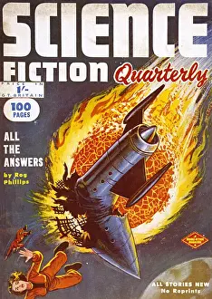 Retro Science Fiction Magazines Imprime: Silent Partner / Sci-Fi