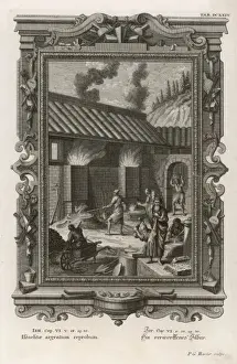 Old Testament Biblical Art Imprime: Silversmiths at Work