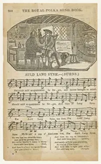 Navidad Imprime: Cantando Auld Lang Syne