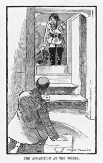 Ghostly Apparition Art Imprime: Slocum and the Ghost