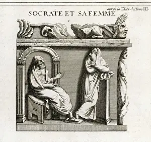 Classical Art Prints Online Imprime: Socrates & Xanthippe (1)