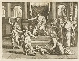Historical Bible Images Imprime: Solomons Judgment