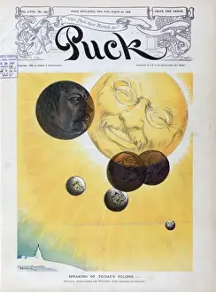 Puck Magazine Illustrations Online Imprime: Speaking of to-days eclipse