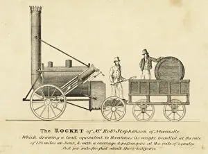 Steam Locomotive History Imprime: Stephensons Rocket