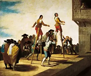 Historical Spanish Art Imprime: The Stilts
