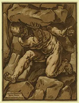 Chiaroscuro Art Imprime: Study of a giant
