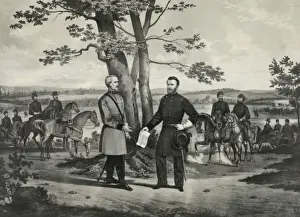 General Robert E Lee Imprime: The surrender of General Lee