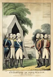 Benjamin Lincoln Portrait Imprime: Surrender of Lord Cornwallis
