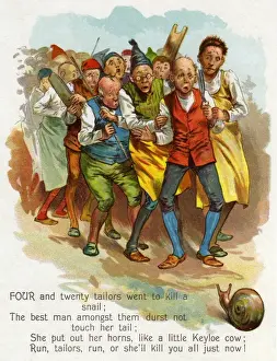 Victorian Nursery Rhyme Imprime: Four and Twenty Tailors