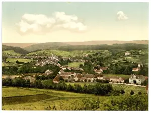 Nostalgic Coloured Photographs Imprime: Tambach, Thuringia, Germany