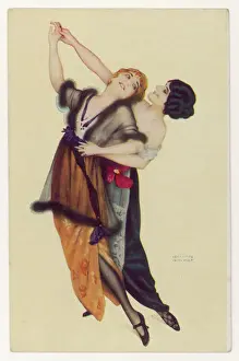 Art Deco Style Imprime: Tango for Two C1912