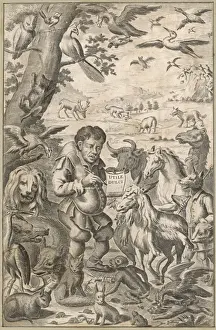 17th Century Art Prints Imprime: Teaching the Animals