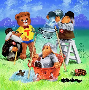 Teddy Bear Illustration Imprime: Teddy Bear (with hidden objects)