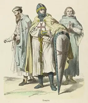 Medieval Illustrations Online Imprime: Templars (Munchener)