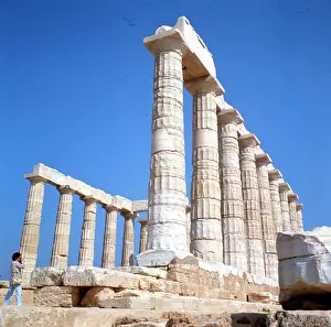 Cape Sounion Landmark Imprime: Temple of Poseidon