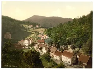 Picturesque German Landscapes Imprime: Thal, from Aussichtstemple, Thuringia, Germany