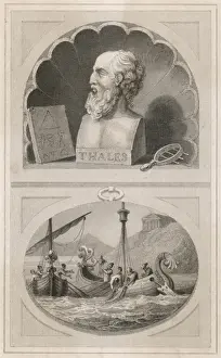 Ancient Greek Scientist Imprime: Thales Bust