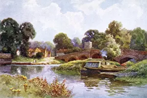 English Countryside Scenes 1910s Imprime: Thames / Sonning C1910